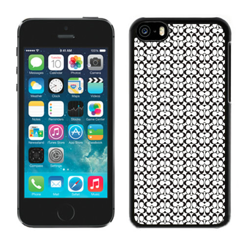 Coach In Confetti Signature Black iPhone 5C Cases DRJ - Click Image to Close